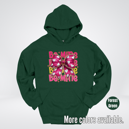 Be Mine Coquette Pink & Gold Hoodie