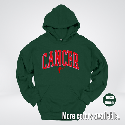Cancer Horoscope Valentines Day Varsity Hoodie