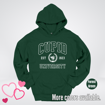 Cupid University Est 1823 White Design Hoodie