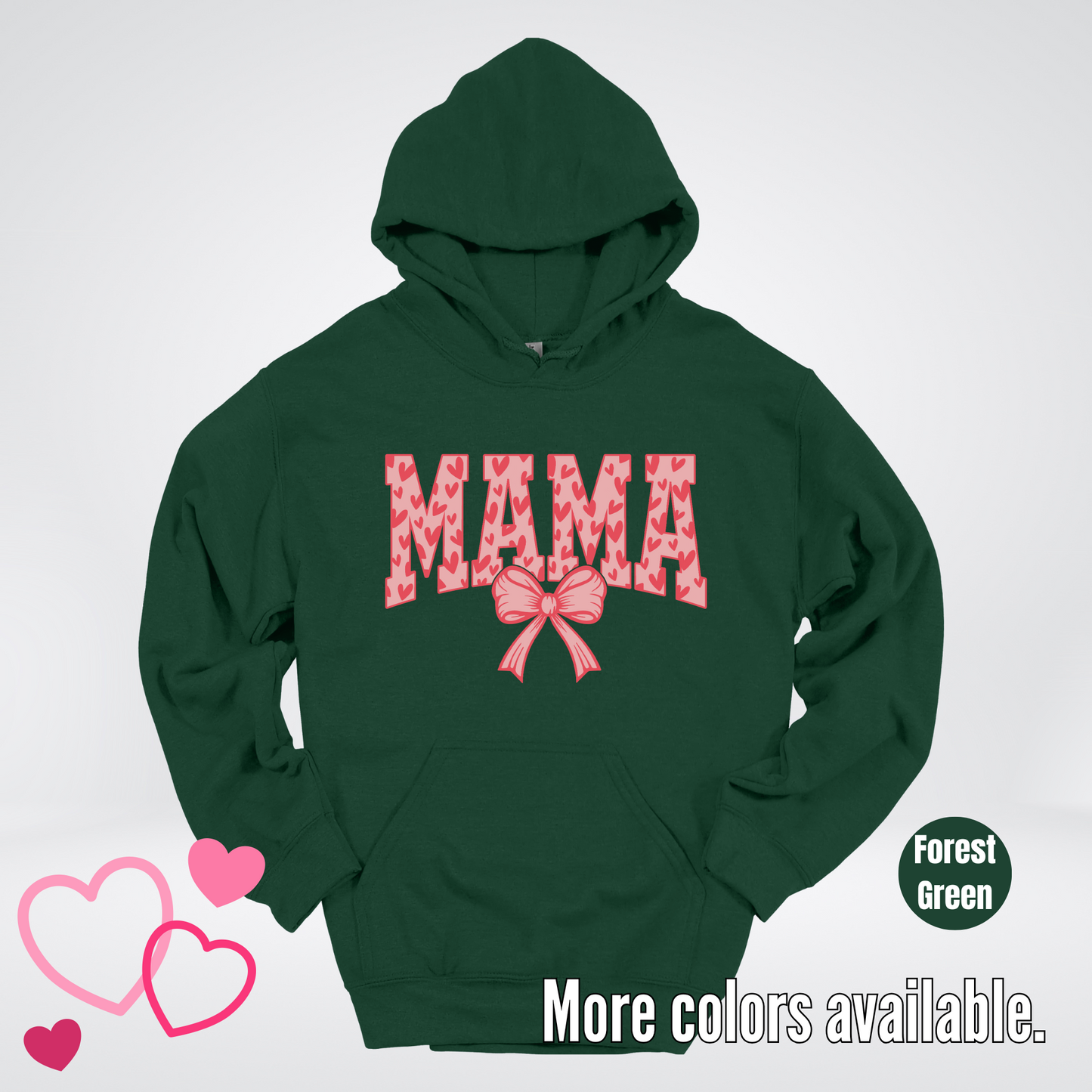 Mama Coquette Hearts Valentines Day Hoodie