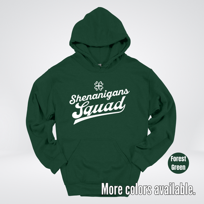 Shenanigans Squad - White Design - St. Patrick's Day Hoodie