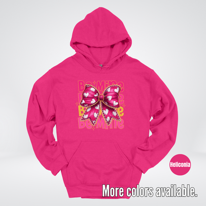 Be Mine Coquette Pink & Gold Hoodie