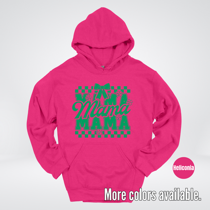 Distressed Saint Patrick’s Day Green Coquette Bow Mama Hoodie