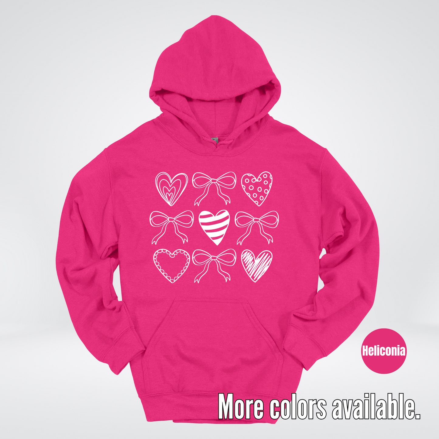 Doodle Coquette Hearts Hoodie