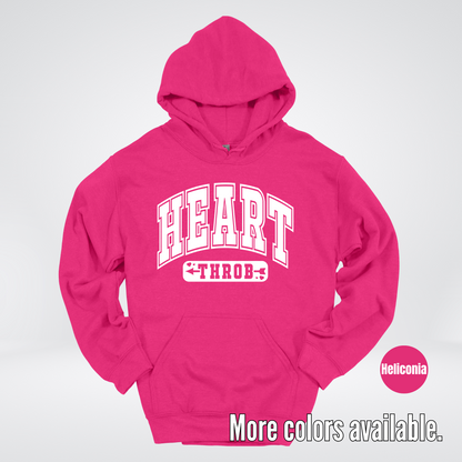 Heart Throb - White Design - Hoodie