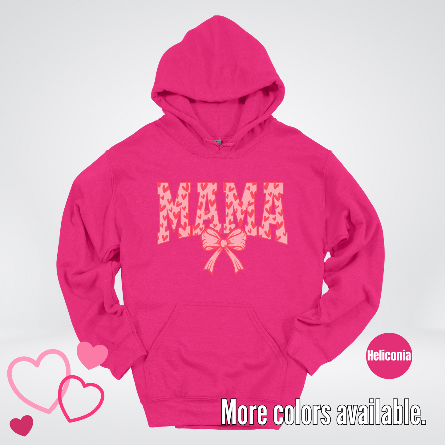 Mama Coquette Hearts Valentines Day Hoodie
