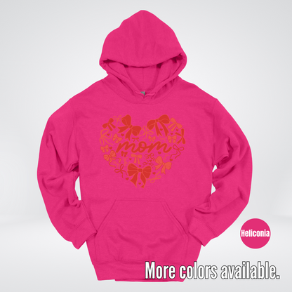 Mom Red Bow Coquette Hoodie