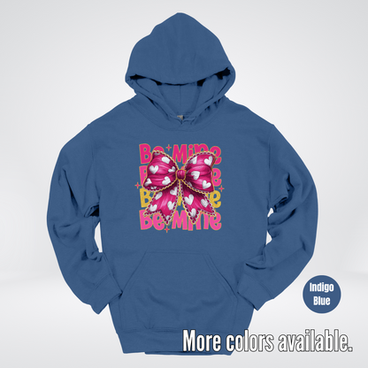 Be Mine Coquette Pink & Gold Hoodie