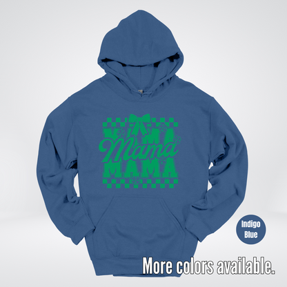 Distressed Saint Patrick’s Day Green Coquette Bow Mama Hoodie