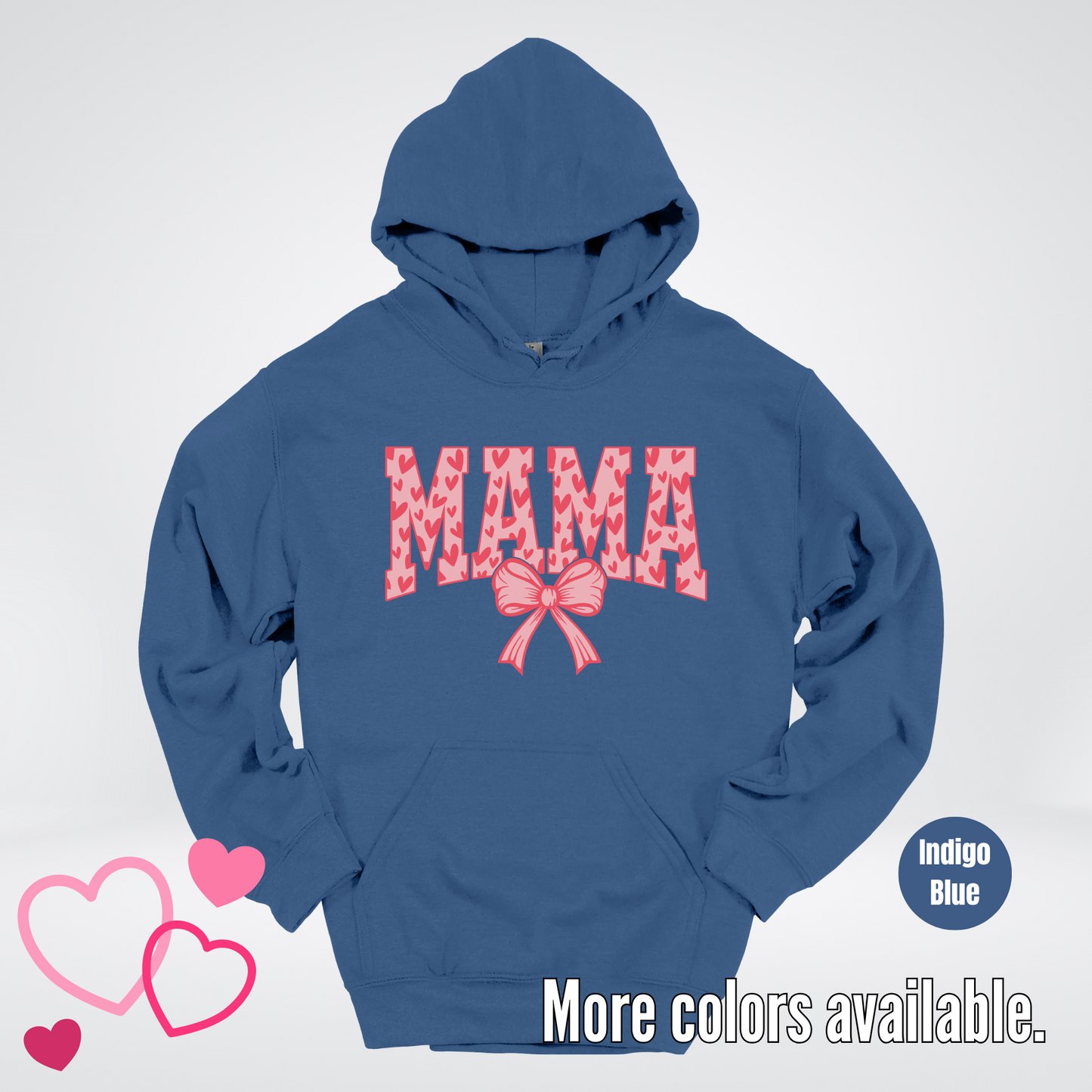 Mama Coquette Hearts Valentines Day Hoodie