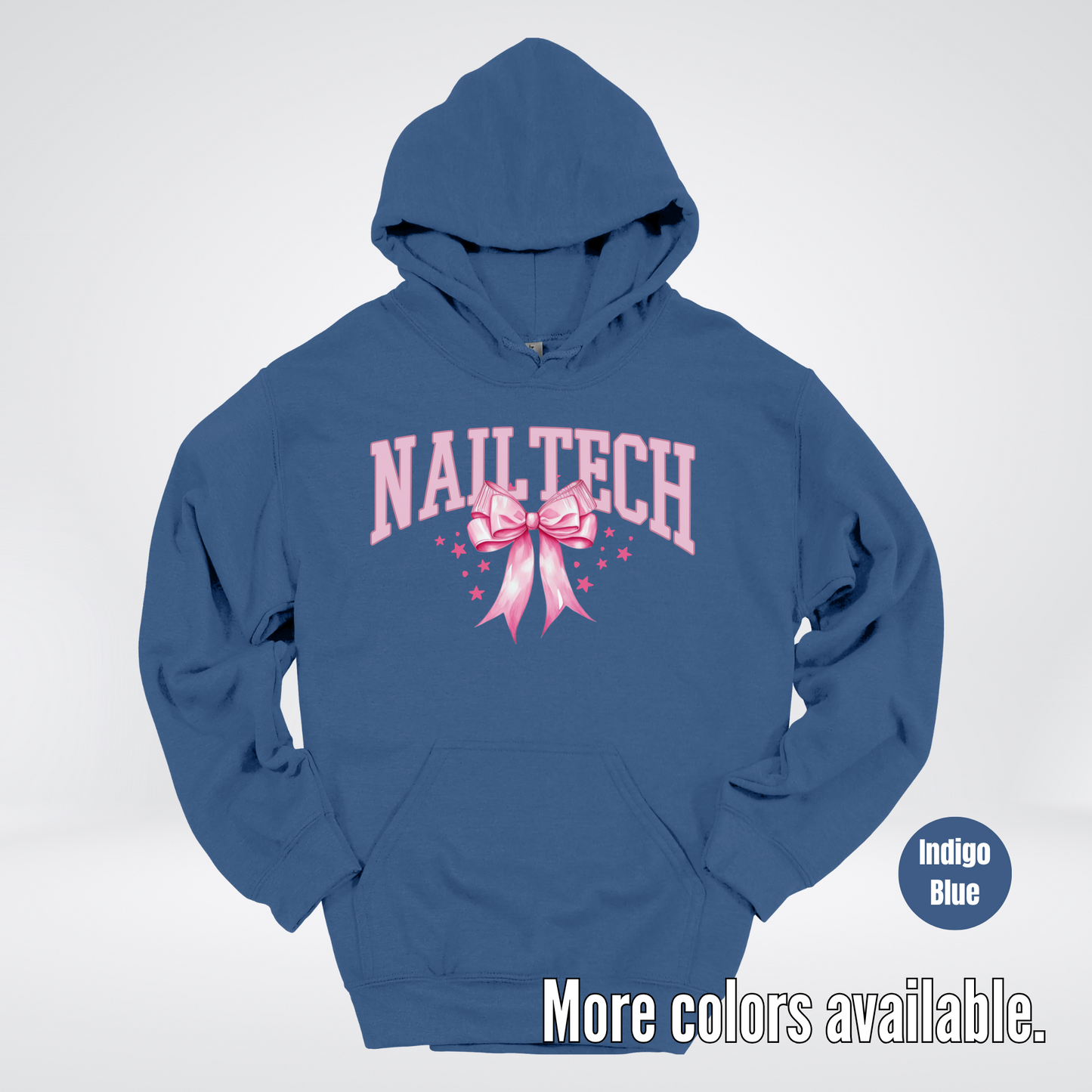 Nail Tech Varsity Pink Coquette Hoodie