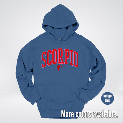 Scorpio Valentines Day Varsity Hoodie