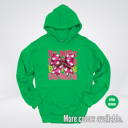 Be Mine Coquette Pink & Gold Hoodie