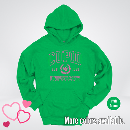 Cupid University Est 1823 Bright Pink Design Hoodie