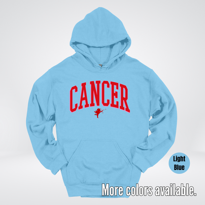 Cancer Horoscope Valentines Day Varsity Hoodie