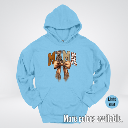 MAMA Western Coquette Leather Bow And Tassels Hoodie