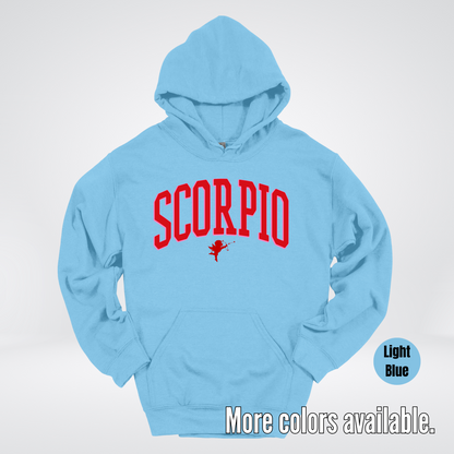 Scorpio Valentines Day Varsity Hoodie