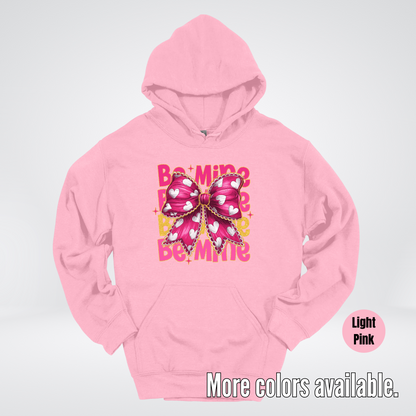 Be Mine Coquette Pink & Gold Hoodie