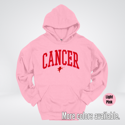 Cancer Horoscope Valentines Day Varsity Hoodie