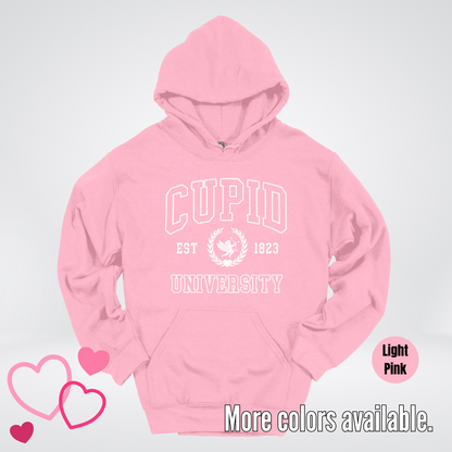 Cupid University Est 1823 White Design Hoodie