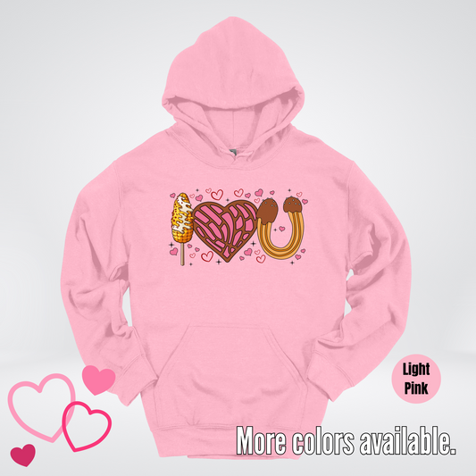 I Love You Elote Concha Churro Hoodie