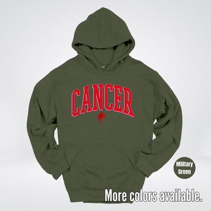 Cancer Horoscope Valentines Day Varsity Hoodie