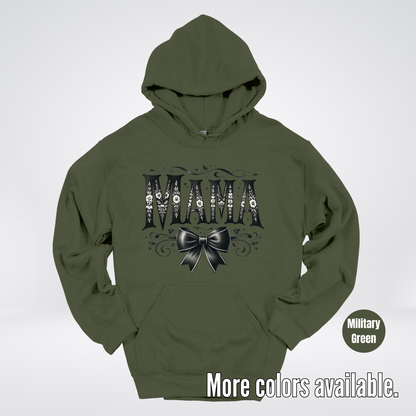 Mama Black & White Coquette Hoodie