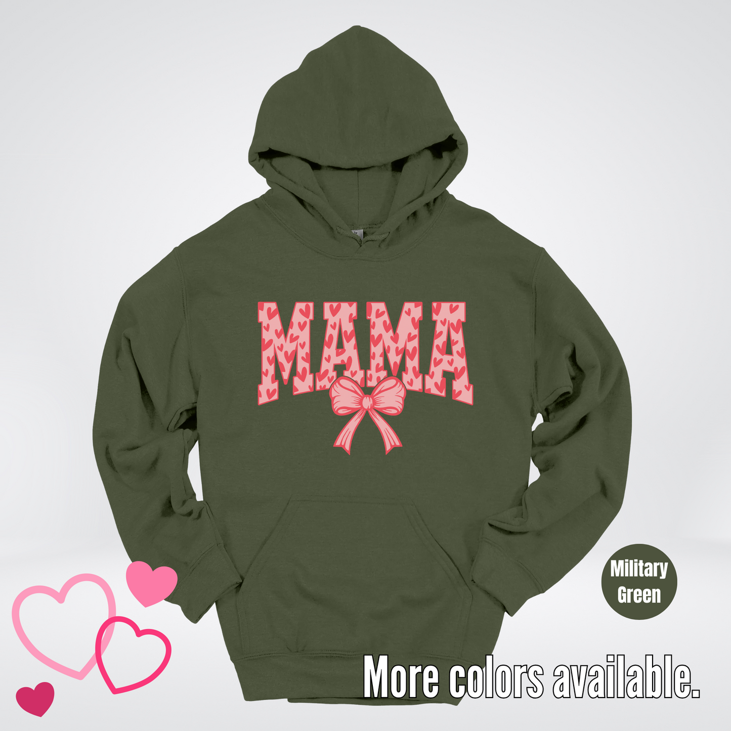 Mama Coquette Hearts Valentines Day Hoodie