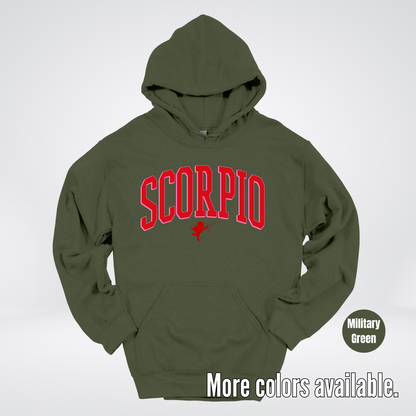Scorpio Valentines Day Varsity Hoodie