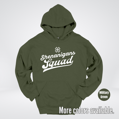 Shenanigans Squad - White Design - St. Patrick's Day Hoodie