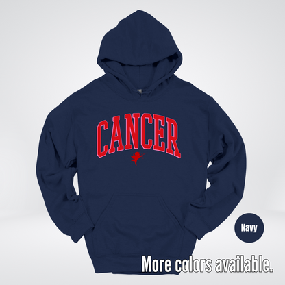Cancer Horoscope Valentines Day Varsity Hoodie