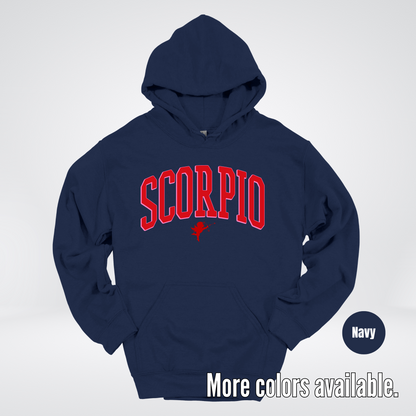Scorpio Valentines Day Varsity Hoodie