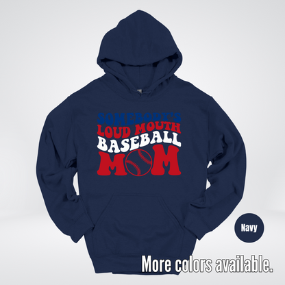 Somebody's Loud Mouth Baseball Mom Hoodie