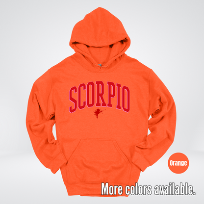 Scorpio Valentines Day Varsity Hoodie