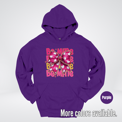 Be Mine Coquette Pink & Gold Hoodie