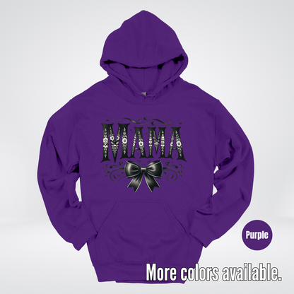 Mama Black & White Coquette Hoodie