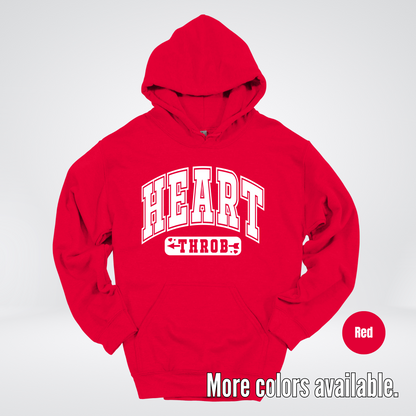 Heart Throb - White Design - Hoodie