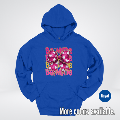 Be Mine Coquette Pink & Gold Hoodie