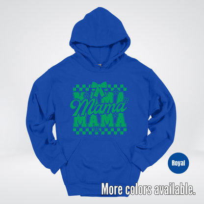 Distressed Saint Patrick’s Day Green Coquette Bow Mama Hoodie