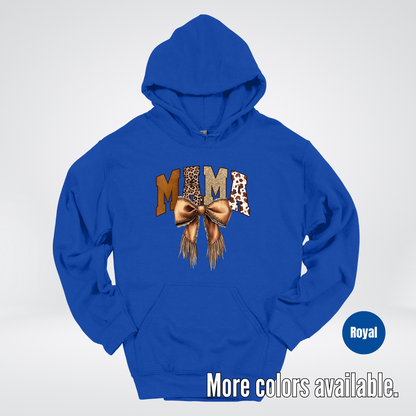 MAMA Western Coquette Leather Bow And Tassels Hoodie
