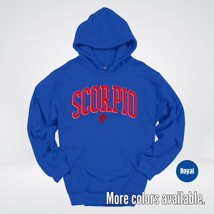 Scorpio Valentines Day Varsity Hoodie