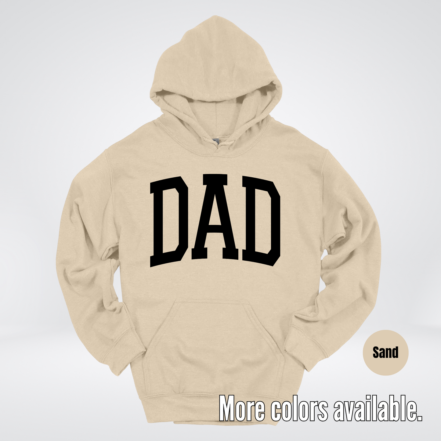 DAD Varsity Font - Black Design - Hoodie