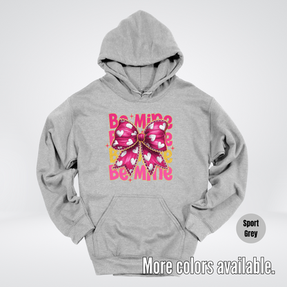 Be Mine Coquette Pink & Gold Hoodie