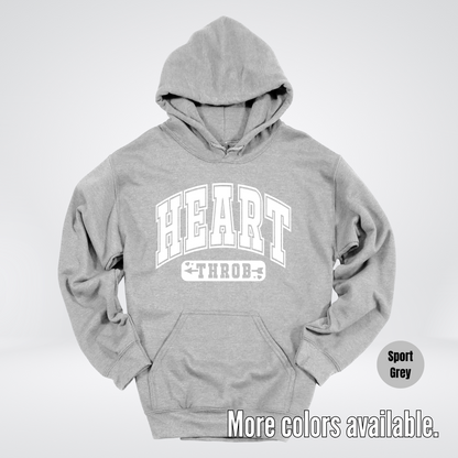 Heart Throb - White Design - Hoodie