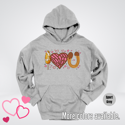 I Love You Elote Concha Churro Hoodie