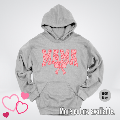 Mama Coquette Hearts Valentines Day Hoodie