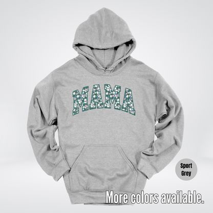Mama Floral Green Hoodie