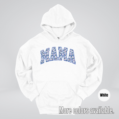 Mama Blue Bell Floral Hoodie