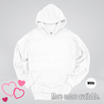 Cupid University Est 1823 White Design Hoodie