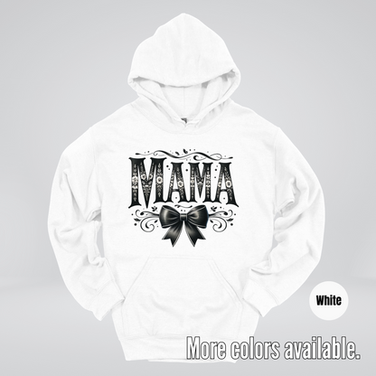 Mama Black & White Coquette Hoodie